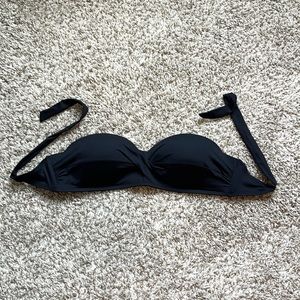 Stylus Black Push Up Bikini Swimsuit Suit Top Strapless